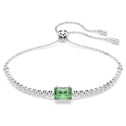 Swarovski armbånd  Matrix Tennis bracelet Mixed cuts, Green, Rhodium plated  - 5693411 Swarovski armbånd  Matrix Tennis bracelet Mixed cuts, Green, Rhodium plated  - 5693411