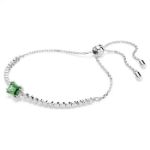 Swarovski armbånd  Matrix Tennis bracelet Mixed cuts, Green, Rhodium plated  - 5693411