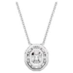 Swarovski smykke Mesmera Octagon cut, Small, White, Rhodium plated - 5669915