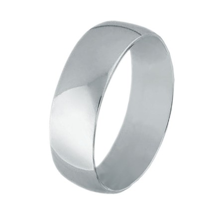 Gifteringi hvitt gull 14kt, 7 mm. RUBIN modell 167 -1370 Gifteringi hvitt gull 14kt, 7 mm. RUBIN modell 167 -1370