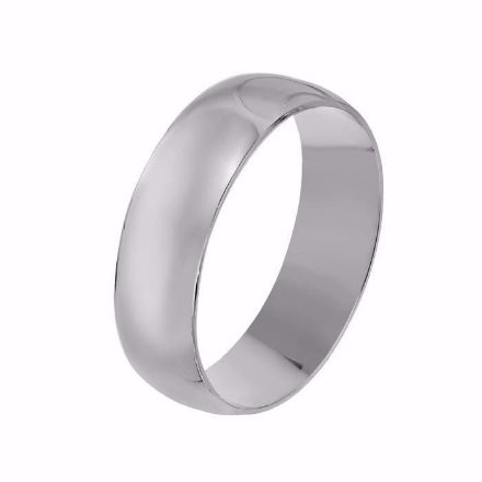 Giftering i platina 950, 6 mm. RUBIN modell 167 - 1060 Giftering i platina 950, 6 mm. RUBIN modell 167 - 1060