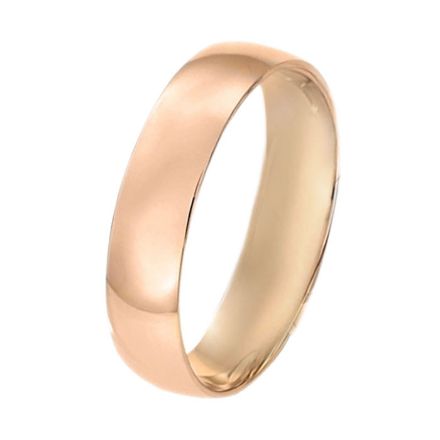 Giftering i rosé gull 14kt, 5 mm, modell 167. RUBIN - 1250-rose Giftering i rosé gull 14kt, 5 mm, modell 167. RUBIN - 1250-rose