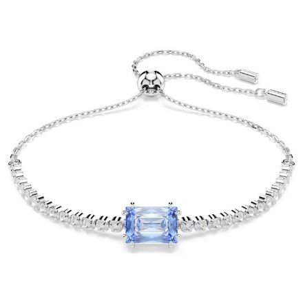 Swarovski armbånd  Matrix Tennis Mixed cuts, Blue, Rhodium plated - 5693412 Swarovski armbånd  Matrix Tennis Mixed cuts, Blue, Rhodium plated - 5693412