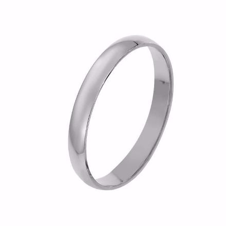 Giftering i hvitt gull 14kt, 3.5 mm. RUBIN modell 167 -1335 Giftering i hvitt gull 14kt, 3.5 mm. RUBIN modell 167 -1335