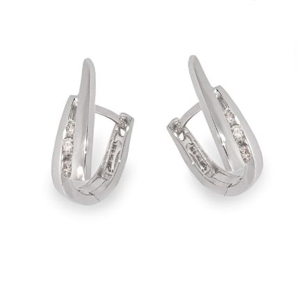 Diamantøredobber i gull med 0,16 ct W-Si - COC10460 Diamantøredobber i gull med 0,16 ct W-Si - COC10460