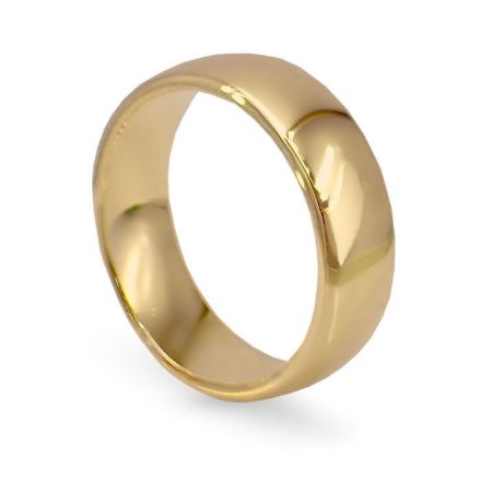 Giftering i gult gull 14kt, 6 mm. RUBIN modell 803 –1460 Giftering i gult gull 14kt, 6 mm. RUBIN modell 803 –1460