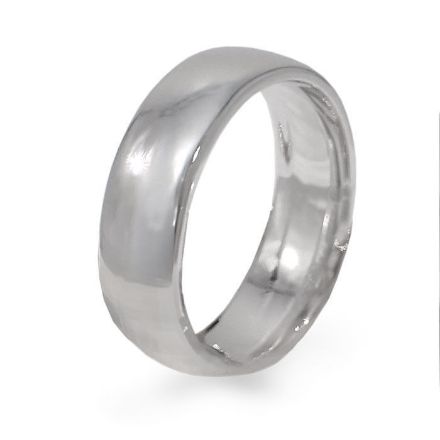 Giftering i platina 950, 6 mm. RUBIN modell 803  - 1160 Giftering i platina 950, 6 mm. RUBIN modell 803  - 1160