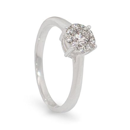 Diamantring i hvitt gull med 0,36 ct W-Si - coc5070590 Diamantring i hvitt gull med 0,36 ct W-Si - coc5070590