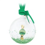 Swarovski figurer Holiday Cheers Dulcis Ball Ornament Green - 5688312