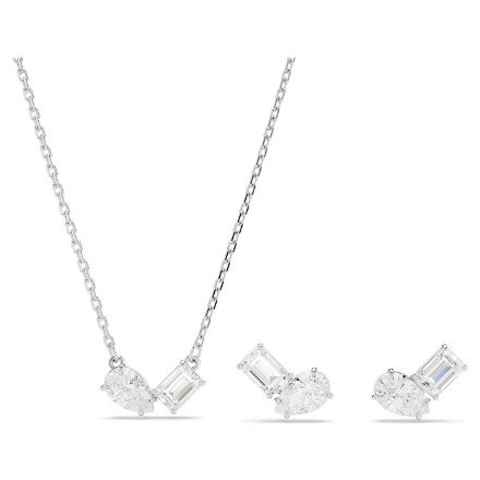 Swarovski smykkesett Mesmera Mixed cuts, White, Rhodium plated - 5665829 Swarovski smykkesett Mesmera Mixed cuts, White, Rhodium plated - 5665829