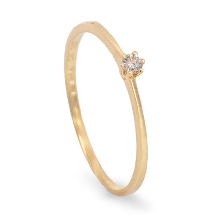 Diamantring forlovelsesring i gult gull 0,05 ct TW-Si - COC5000441 Diamantring forlovelsesring i gult gull 0,05 ct TW-Si - COC5000441