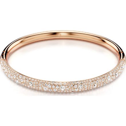 Sublima bangle, Snow pavé, White, Rose gold-tone plated - 5688612 Sublima bangle, Snow pavé, White, Rose gold-tone plated - 5688612