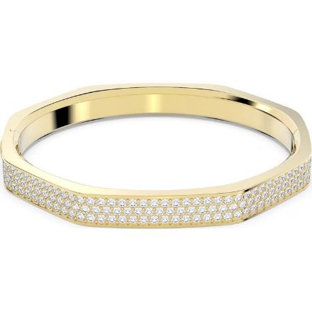 Swarovski armbånd Dextera bangle, Octagon shape, White, Gold-tone plated - 5656844 Swarovski armbånd Dextera bangle, Octagon shape, White, Gold-tone plated - 5656844