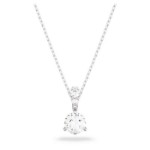Swarovski smykkeStilla pendant Round cut, White, Rhodium plated - 5472635