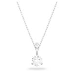 Swarovski smykkeStilla pendant Round cut, White, Rhodium plated - 5472635