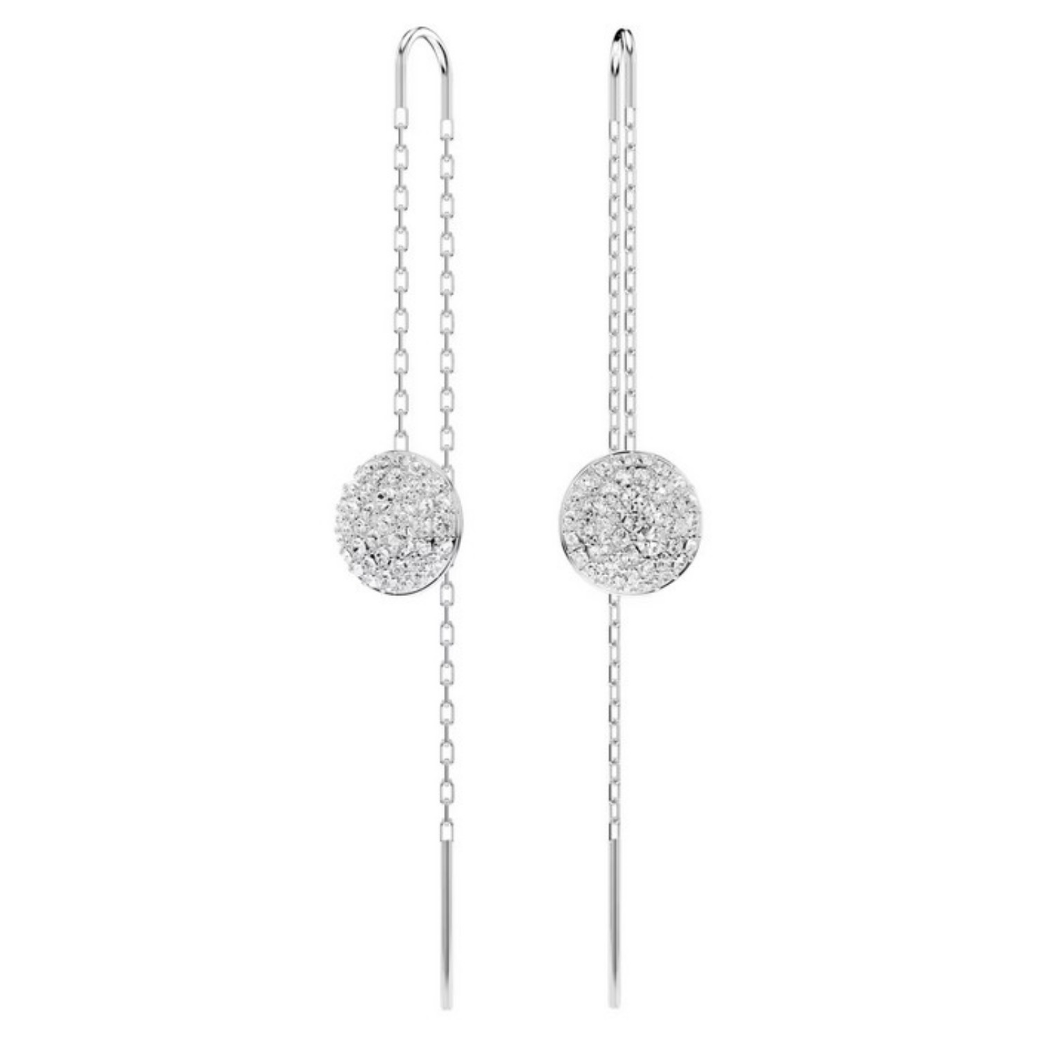 Swarovski øredobber Sublima drop earrings White, Rhodium plated - 5683448