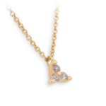 Diamantsmykke i 18kt gull med 0,09 ct W-Si - 08-74-813-45