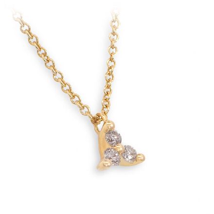 Diamantsmykke i 18kt gull med 0,09 ct W-Si - 08-74-813-45 Diamantsmykke i 18kt gull med 0,09 ct W-Si - 08-74-813-45