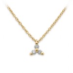 Diamantsmykke i 18kt gull med 0,09 ct W-Si - 08-74-813-45