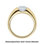 Diamantring forlovelsesring  0,20 ct i 14kt gull. Evnomia - 18005020