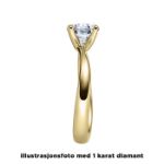 Enstens diamantring Melina med 0,25 ct i 14kt gull. TW-Si. -18011025