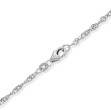 Armbånd Singapore i hvitt gull 14kt, 19 cm - 18HV2219
