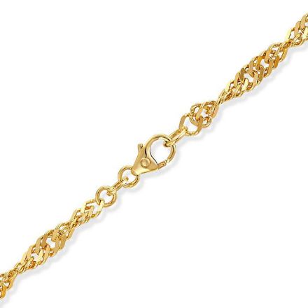 Armbånd Singapore i gult gull 14kt, 19 cm - 18GU3419 Armbånd Singapore i gult gull 14kt, 19 cm - 18GU3419