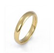 Giftering i gult gull 14kt, 3,5 mm/1,6 mm. RUBIN - 1635gg