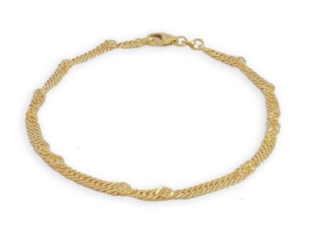 Armbånd i gult gull 14kt, 18 cm - 18GU2218 Armbånd i gult gull 14kt, 18 cm - 18GU2218