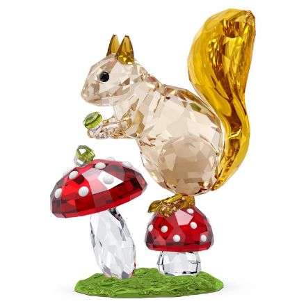 Swarovski figur Idyllia Squirrel and Mushrooms - 5684343 Swarovski figur Idyllia Squirrel and Mushrooms - 5684343