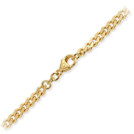 Herre armbånd Paser i forgylt sølv 21 cm - 11SGF4721 Herre armbånd Paser i forgylt sølv 21 cm - 11SGF4721