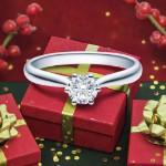 Bilde av Forlovelsesring med Lab Grown diamant i 0.50 ct og River (E) - VVS2 - LG0501807hg