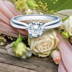 Bilde av Forlovelsesring med Lab Grown diamant i 0.70 ct og River (E) VS - LG0701807hg
