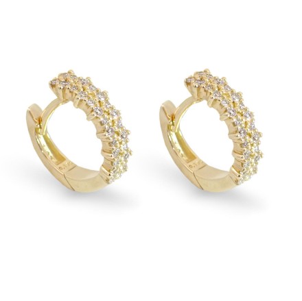 Diamantøredobber i 14 kt gull med 0,27 ct W-Si - BUR738132 Diamantøredobber i 14 kt gull med 0,27 ct W-Si - BUR738132