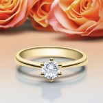 Bilde av Forlovelsesring med Lab Grown diamant i 0.50 ct og River (D) - VVS2 - LG18001050gg