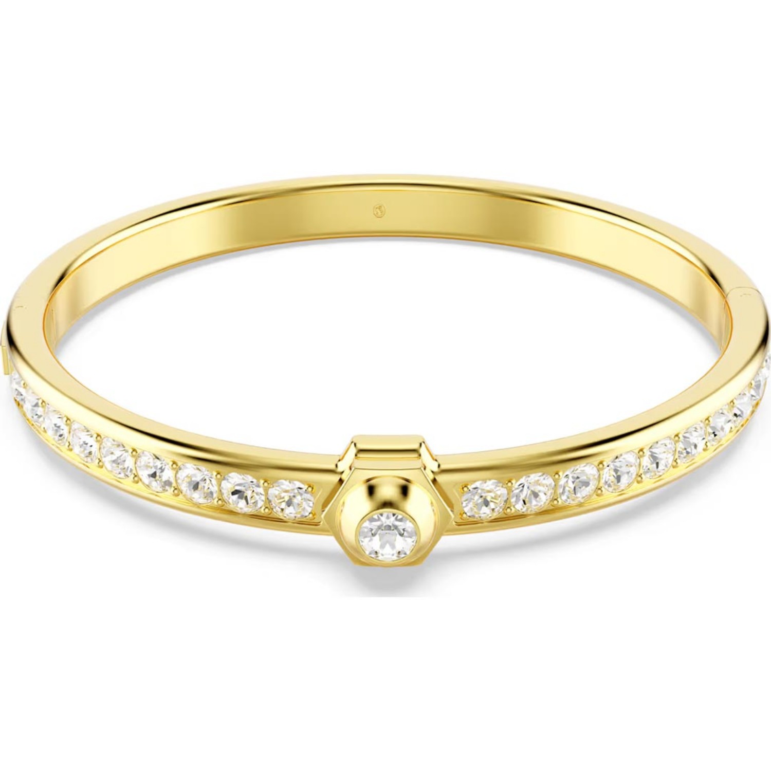 Swarovski armbånd Numina bangle, Round cut, White, Gold-tone plated - 5688493