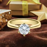 Forlovelsesring med Lab Grown diamant i 1.00 ct og River VS - LG1001801gg