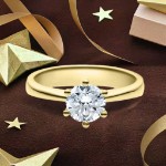 Forlovelsesring med Lab Grown diamant i 1.00 ct og River VS - LG1001801gg