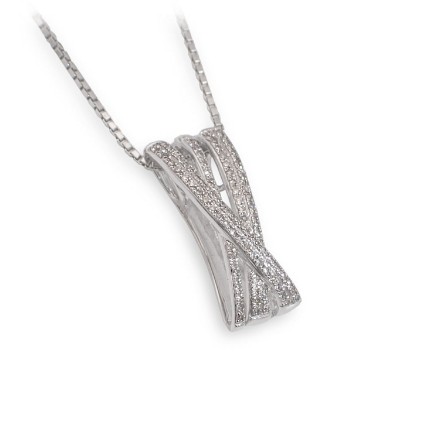 Diamantsmykke i 14 kt gull med diamanter 0,26 ct W-SI - 10250026 Diamantsmykke i 14 kt gull med diamanter 0,26 ct W-SI - 10250026