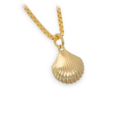 Gullsmykke skjell i 14 kt gull - bur310655 Gullsmykke skjell i 14 kt gull - bur310655