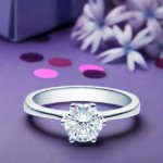 Diamantring forlovelsesring  1,00 ct i 14kt gull. Aida - 18016100