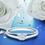 Diamantring forlovelsesring  0,25 ct i 14kt gull. Maia -18022025