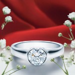 Diamantring forlovelsesring  1,00 ct i 14kt gull. Maia - 18022100