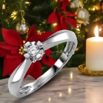 Diamantring forlovelsesring Evita 0,05 ct W-Si-5010500