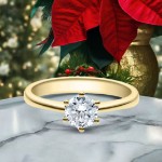 Bilde av Forlovelsesring med Lab Grown diamant i 0.70 ct og River (E) VS - LG0701801gg
