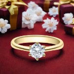 Bilde av Forlovelsesring med Lab Grown diamant i 0.70 ct og River (E) VS - LG0701801gg