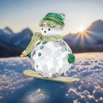 Swarovski figurer Holiday Cheers Dulcis Snowman Green - 5687168