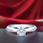 Diamantring forlovelsesring 0,70 ct i 14kt gull. Naima - 18009070