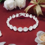 Swarovski armbånd Una Angelic Tennis bracelet Round cut, White, Rhodium plated - 5682279