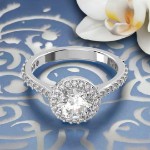 Swarovski ring Constella cocktail Round cut, Pavé, White, Rhodium plated - 5636267